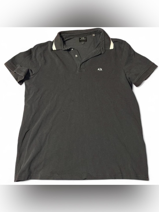 Armani Exchange Other - Armani Exchange Black Polo with White Collar Trim